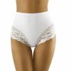 High Waist Panties, Lace Inlays, Waist And Belly Control, Stripes