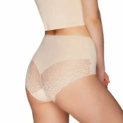 Romantic High Waist Panties, High Quality Cotton, Lace Panel, Plain Front -EVA’s  INTIMATES Shop briefs tanga panty 178 bl 155 5B25D 5Bfullsize5D
