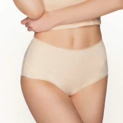 Romantic High Waist Panties, High Quality Cotton, Lace Panel, Plain Front -EVA’s  INTIMATES Shop briefs tanga panty 178 bl 155 5B35D 5Bfullsize5D