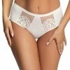 Romantic Cheeky Panties, Sheer Inlays, Eyelash Lace, Plain Back