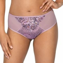 Romantic Panties, Mesh Inlay, Intricate Pattern