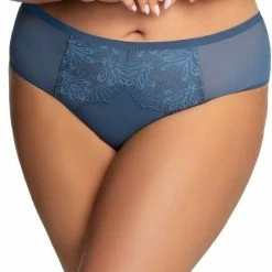 Romantic Panties, Sheer Mesh, Lace Trim