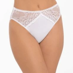 Romantic Panties, High Quality Cotton, Lace Inlays, Slightly Higher Waist