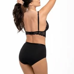 High Waist Panties, High Quality Cotton, Sheer Inlays, Floral Lace, Plain Back -EVA’s  INTIMATES Shop briefs tanga panty 208 bl 152 5B65D 5Bfullsize5D