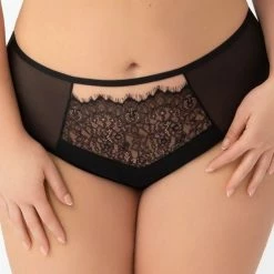 Romantic Panties, Sheer Mesh, Eyelash Lace, Slightly Higher Waist
