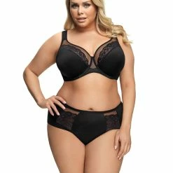 High Waist Panties, Lace Overlay, Mesh Inlay, Flowers -EVA’s  INTIMATES Shop briefs tanga panty 38 go k442 luisse 5B35D 5Bfullsize5D