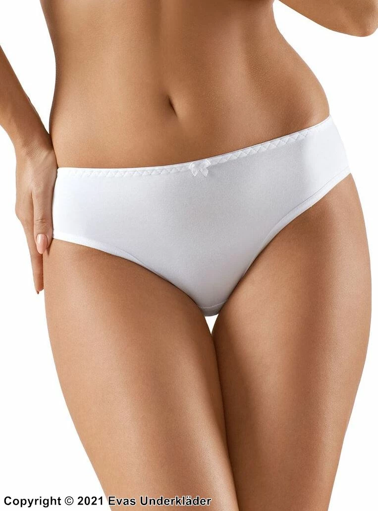 Comfortable Briefs, Cotton, Lace Trim 2 Comfortable Briefs, Cotton, Lace Trim - Image 2