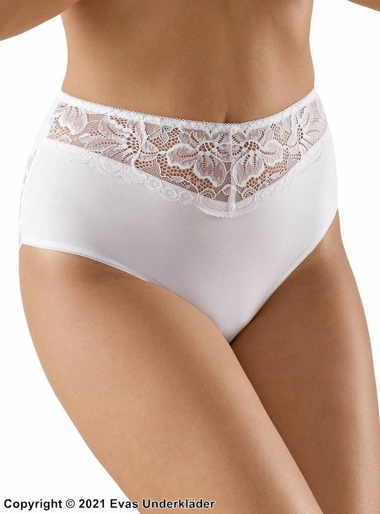 Beautiful Briefs, High Quality Cotton, Floral Lace 2 Beautiful Briefs, High Quality Cotton, Floral Lace - Image 2