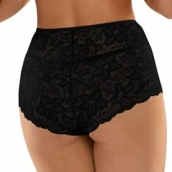 Romantic High Waist Panties, Floral Lace, Plain Front Inlay -EVA’s  INTIMATES Shop briefs tanga panty 78 bl 140 5B35D 5Bfullsize5D