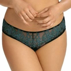 Panties, See-through Mesh, Embroidery