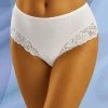 High Waist Panties, Cotton, Openwork Lace