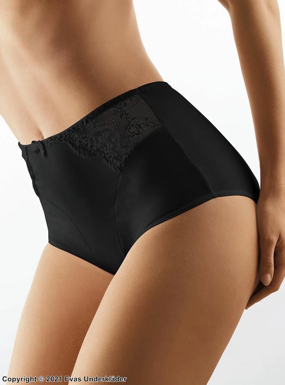 High Waist Panties, High Quality Cotton, Lace Overlay, S To 3XL 4 High Waist Panties, High Quality Cotton, Lace Overlay, S To 3XL - Image 4