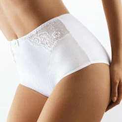 High Waist Panties, High Quality Cotton, Lace Overlay, S To 3XL
