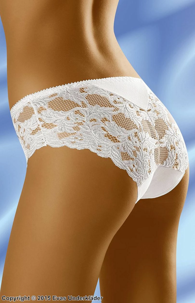 Elegant Panties, Cotton, Lace Panel 2 Elegant Panties, Cotton, Lace Panel - Image 2