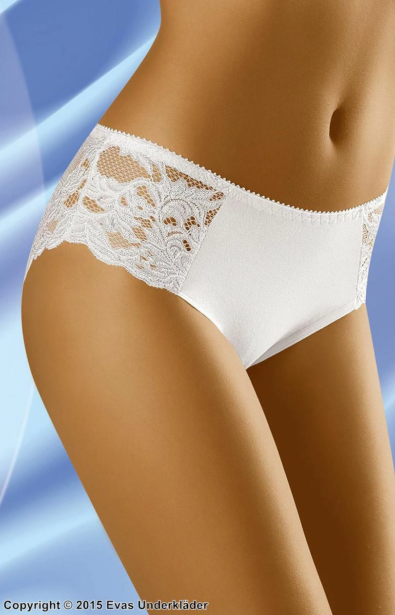 Elegant Panties, Cotton, Lace Panel 3 Elegant Panties, Cotton, Lace Panel - Image 3