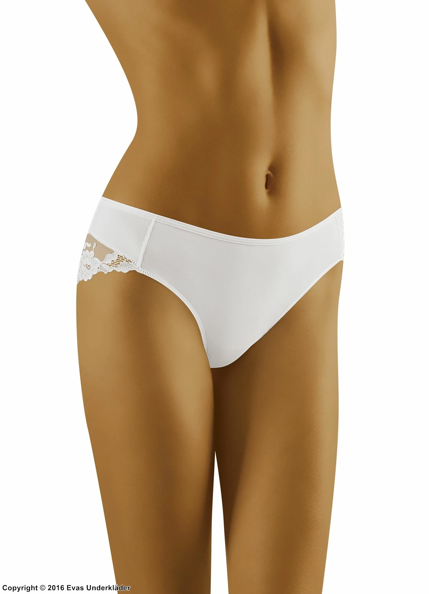 Romantic Panties, Soft Microfiber, Lace Panels, Plain Front 4 Romantic Panties, Soft Microfiber, Lace Panels, Plain Front - Image 4