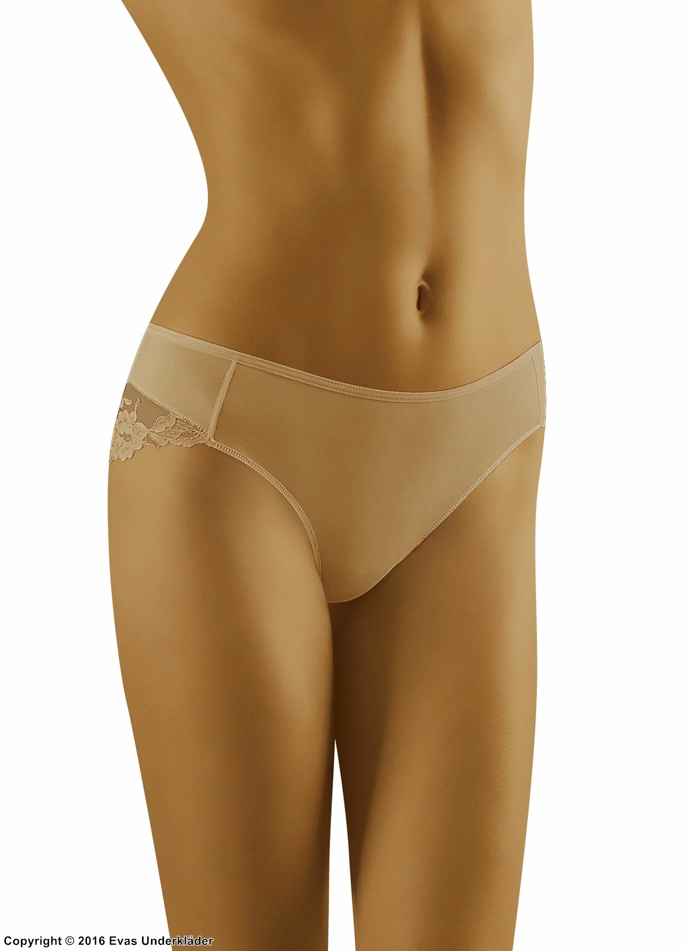 Romantic Panties, Soft Microfiber, Lace Panels, Plain Front 6 Romantic Panties, Soft Microfiber, Lace Panels, Plain Front - Image 6