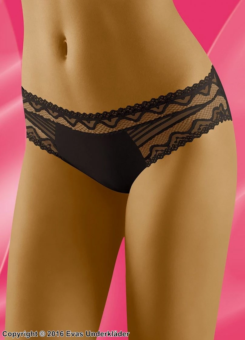 Panties, Cotton, Lace Edge, Intricate Pattern 2 Panties, Cotton, Lace Edge, Intricate Pattern - Image 2