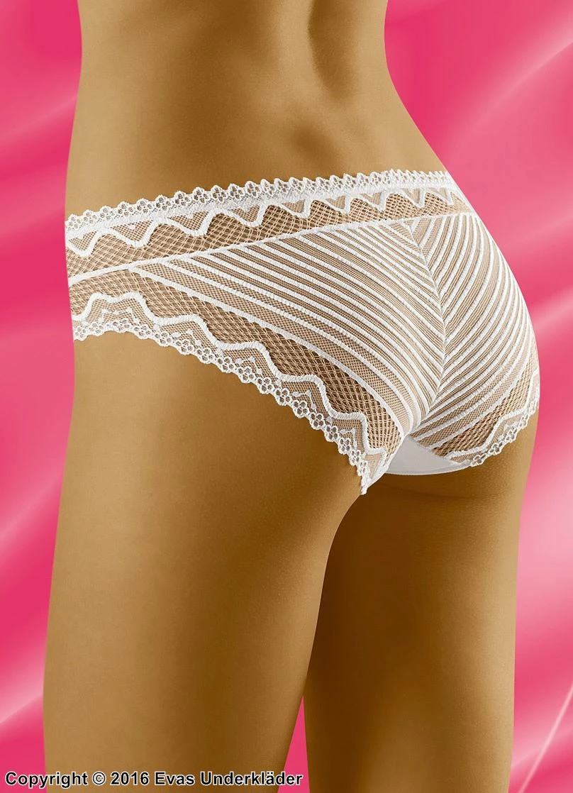 Panties, Cotton, Lace Edge, Intricate Pattern 3 Panties, Cotton, Lace Edge, Intricate Pattern - Image 3