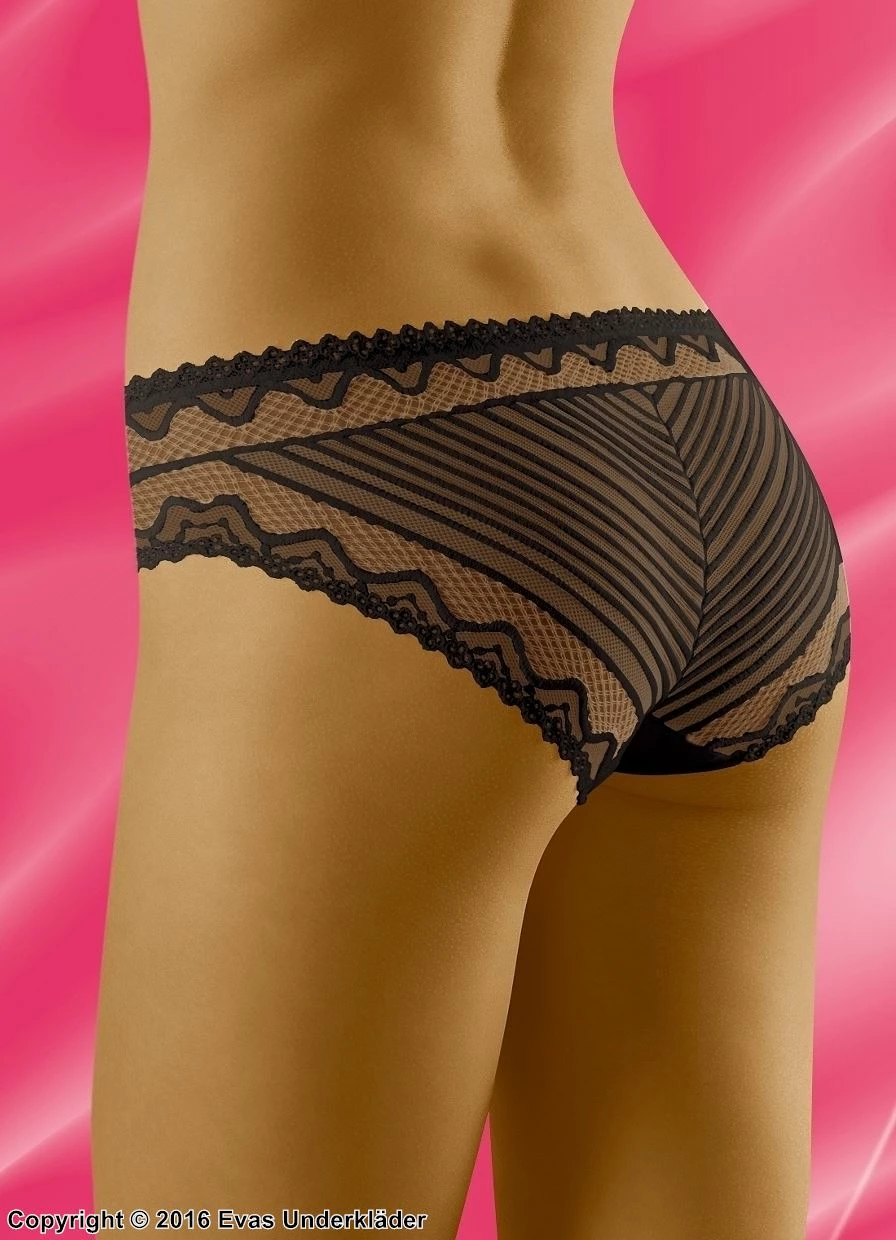 Panties, Cotton, Lace Edge, Intricate Pattern 1 Panties, Cotton, Lace Edge, Intricate Pattern