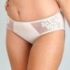Romantic Panties, Lace Overlay, Mesh Inlay, Plus Size