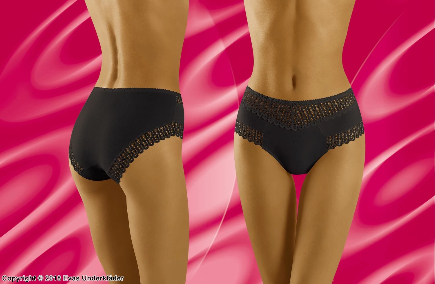 Briefs, Cotton, Lace Inlays 4 Briefs, Cotton, Lace Inlays - Image 4