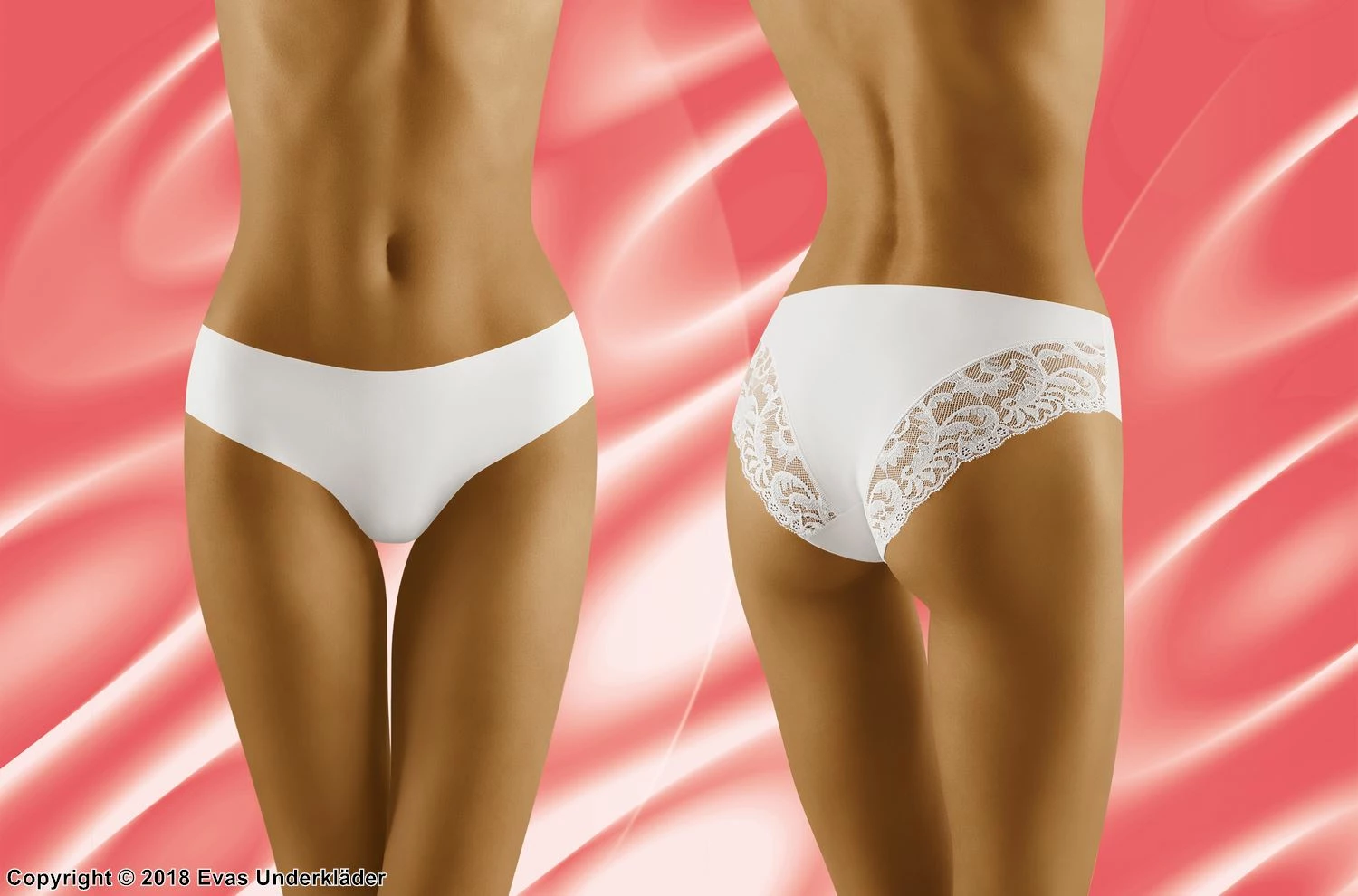 Classic Briefs, Microfiber, Wide Lace Edge, Plain Front 3 Classic Briefs, Microfiber, Wide Lace Edge, Plain Front - Image 3