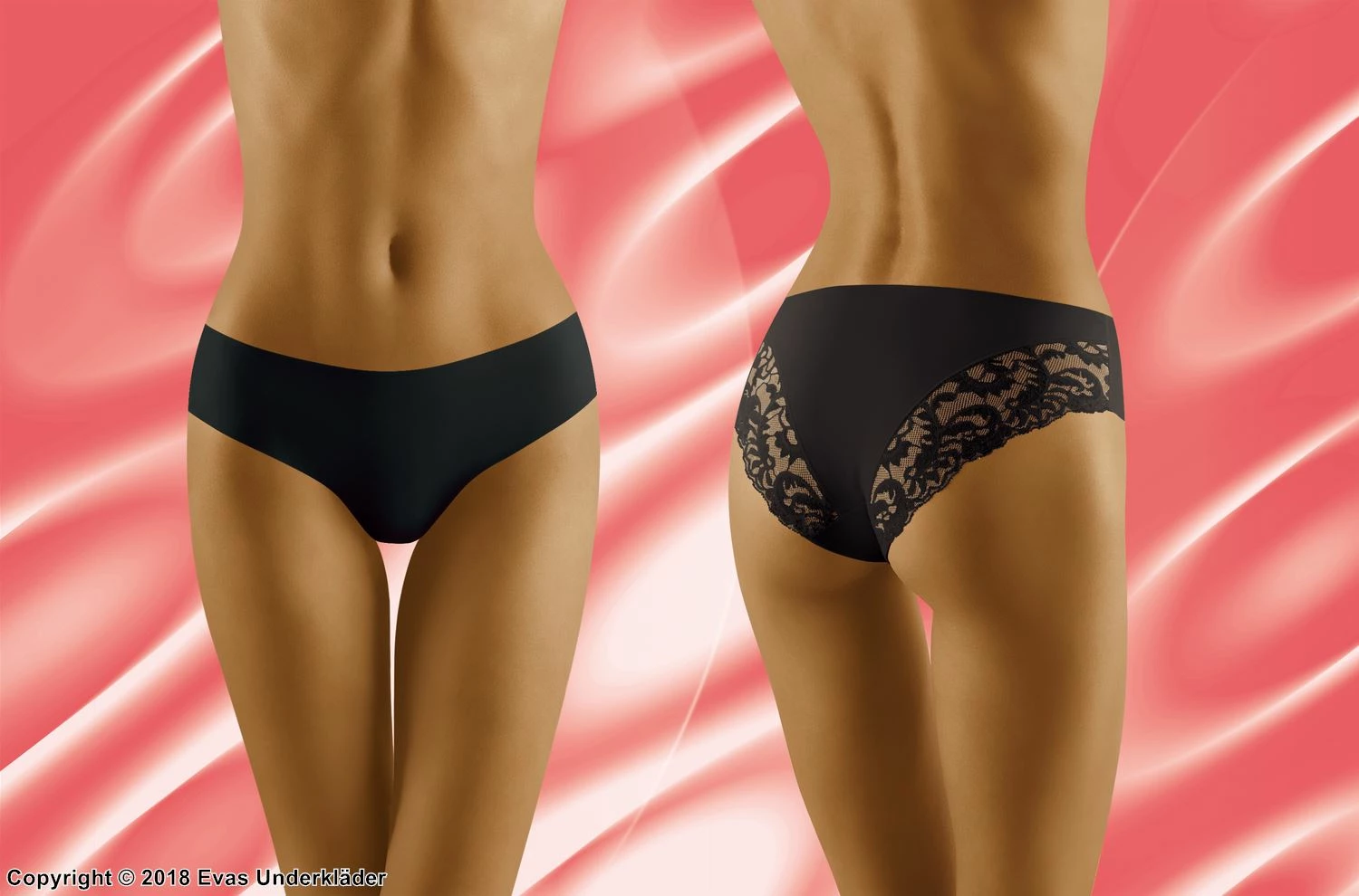 Classic Briefs, Microfiber, Wide Lace Edge, Plain Front 4 Classic Briefs, Microfiber, Wide Lace Edge, Plain Front - Image 4