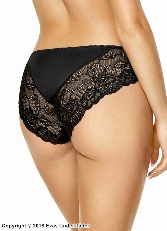 Beautiful Briefs, Microfiber, Lace Back 1 Beautiful Briefs, Microfiber, Lace Back