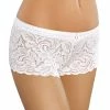 Romantic Boyshort Panties, Lace, Flowers