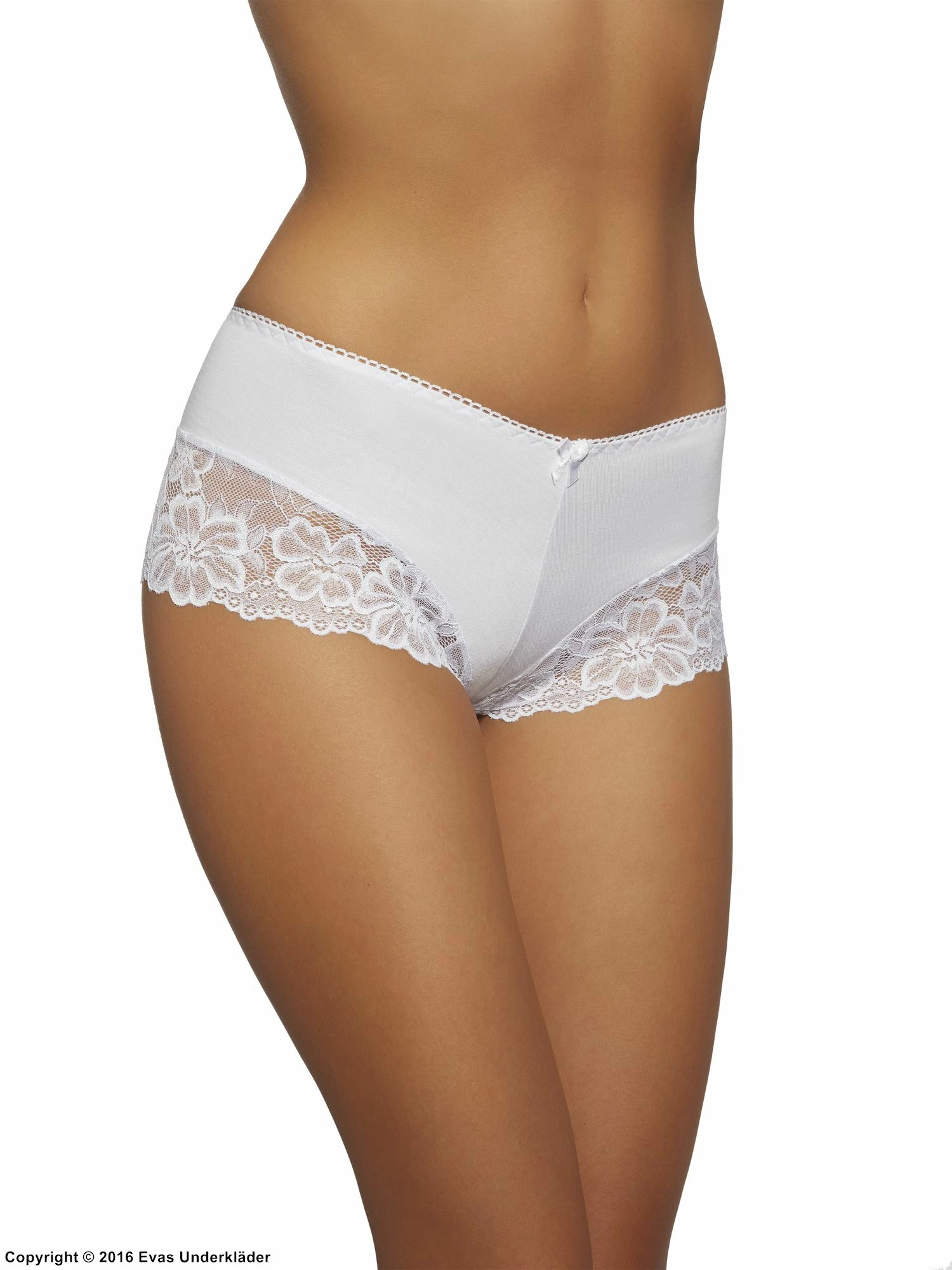 Romantic Hipster Panties, Cotton, Wide Lace Edge 3 Romantic Hipster Panties, Cotton, Wide Lace Edge - Image 3