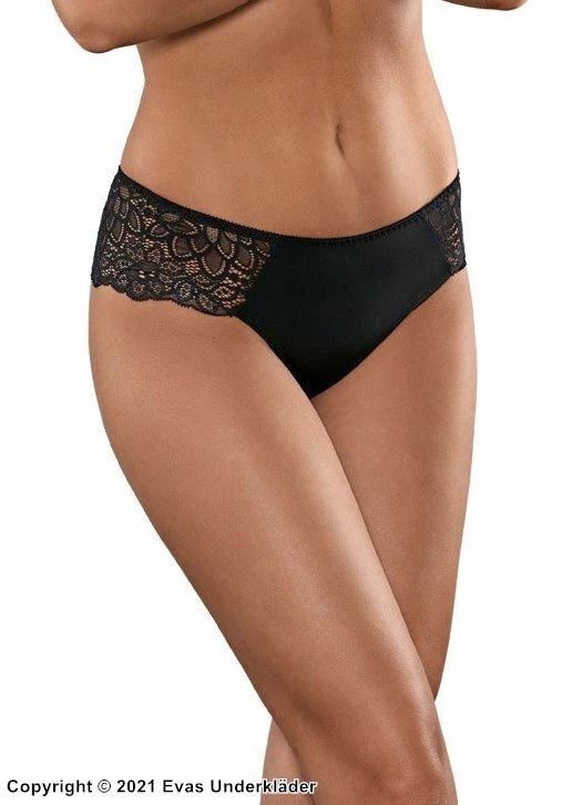 Beautiful Thong, Lace Inlay, Flowers 2 Beautiful Thong, Lace Inlay, Flowers - Image 2