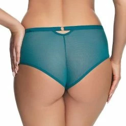 Brazilian Panties, Embroidery, Sheer Inlays, Keyhole