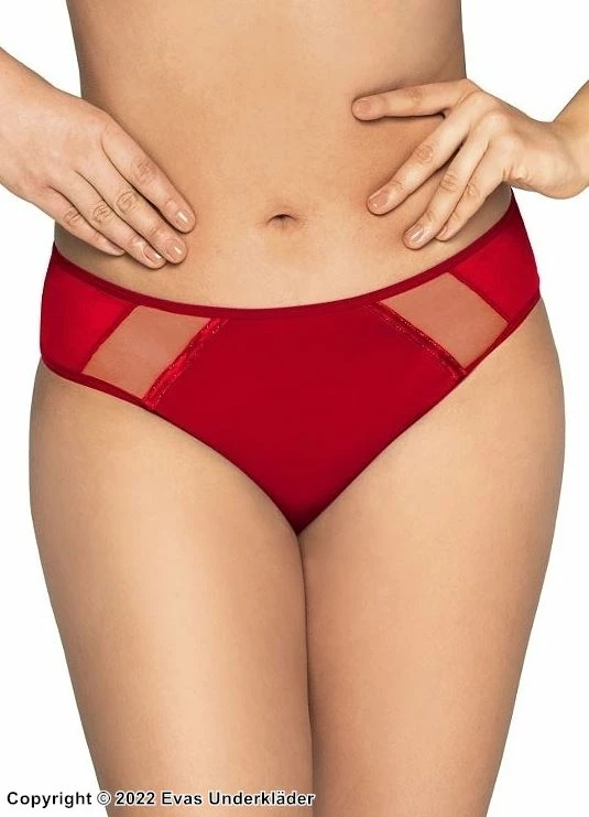 Brazilian Panties, Sheer Inlays 1 Brazilian Panties, Sheer Inlays