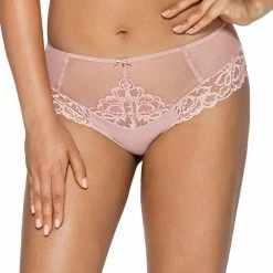 Brazilian Panties, Embroidery, Sheer Inlays, Flowers