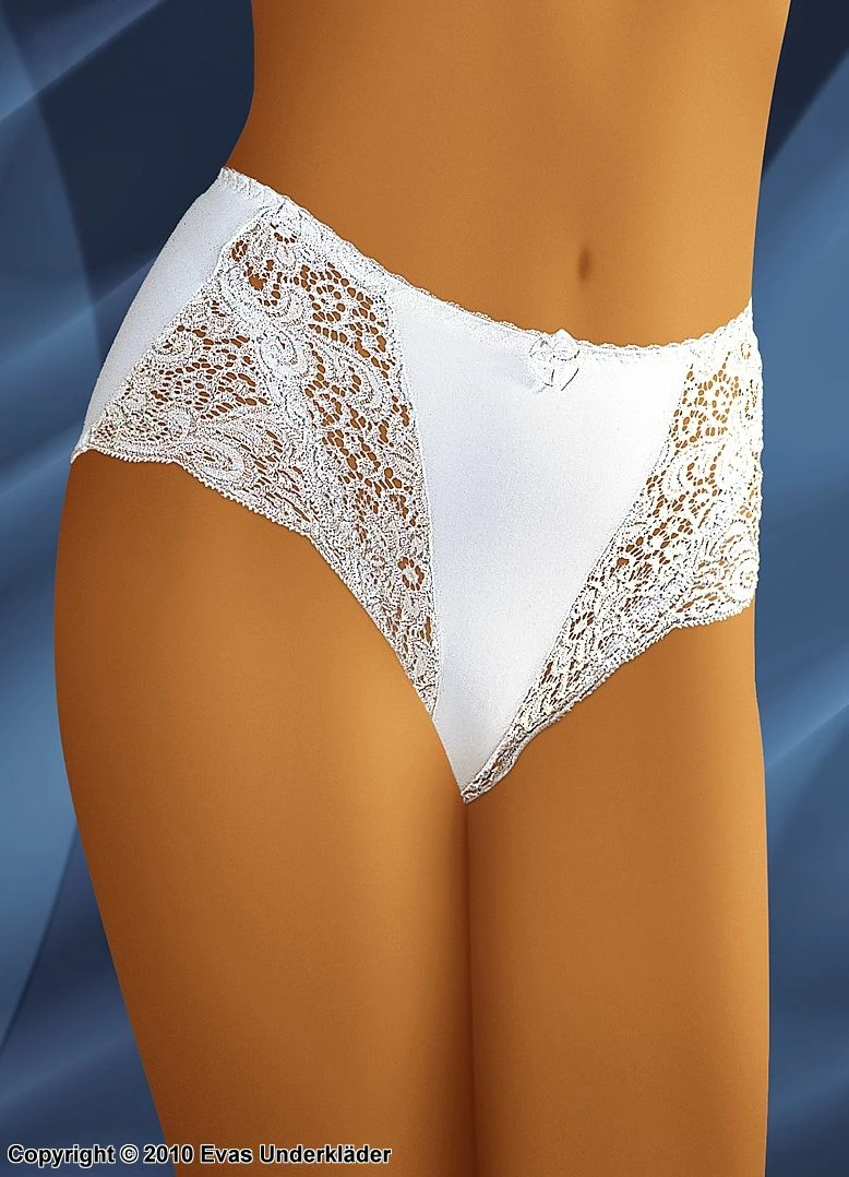 High Waist Panties, Openwork Lace 1 High Waist Panties, Openwork Lace