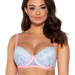 Exclusive Push-up Bra, Floral Lace, Cheerful Colors