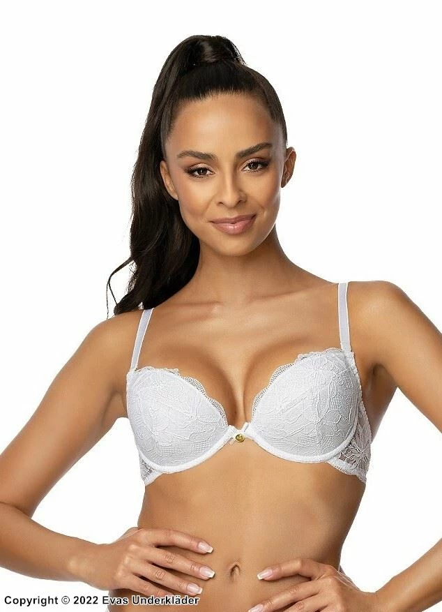 Beautiful Push-up Bra, Lace Cups 1 Beautiful Push-up Bra, Lace Cups