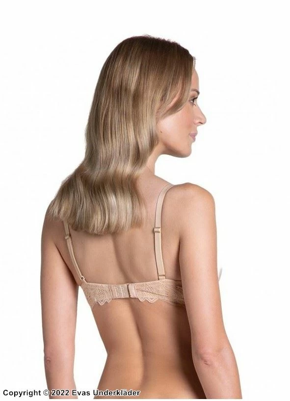 Push-up Bra, Lace Edge, Crossing Straps 6 Push-up Bra, Lace Edge, Crossing Straps - Image 6