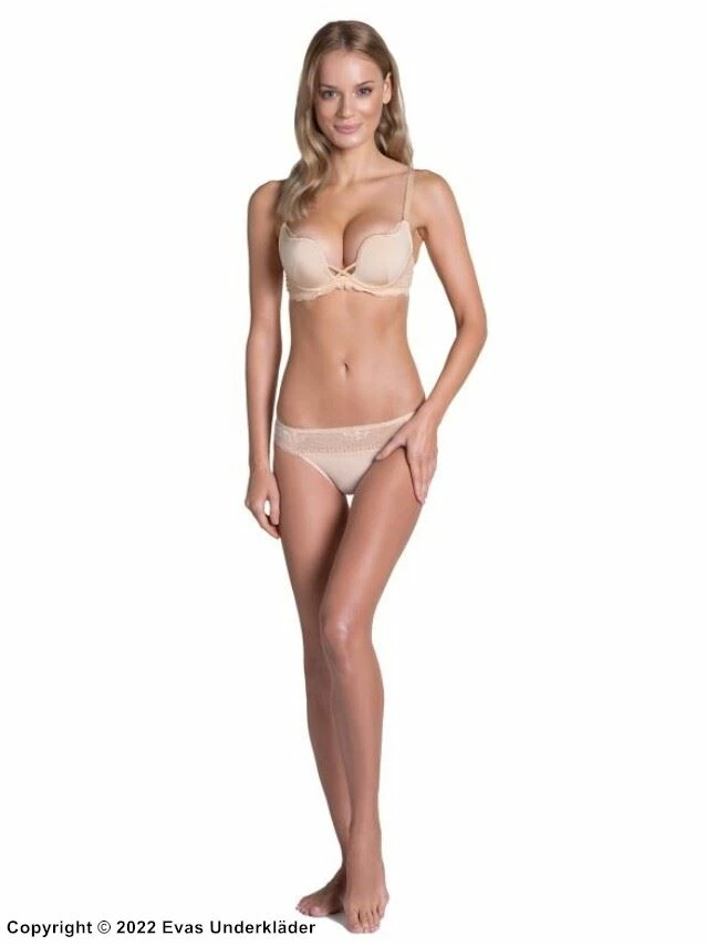 Push-up Bra, Lace Edge, Crossing Straps 7 Push-up Bra, Lace Edge, Crossing Straps - Image 7