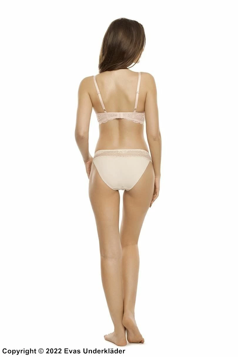 Push-up Bra, Lace Edge, Crossing Straps 9 Push-up Bra, Lace Edge, Crossing Straps - Image 9