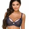 Romantic Push-up Bra, Lace Overlay, Tulle Inlay