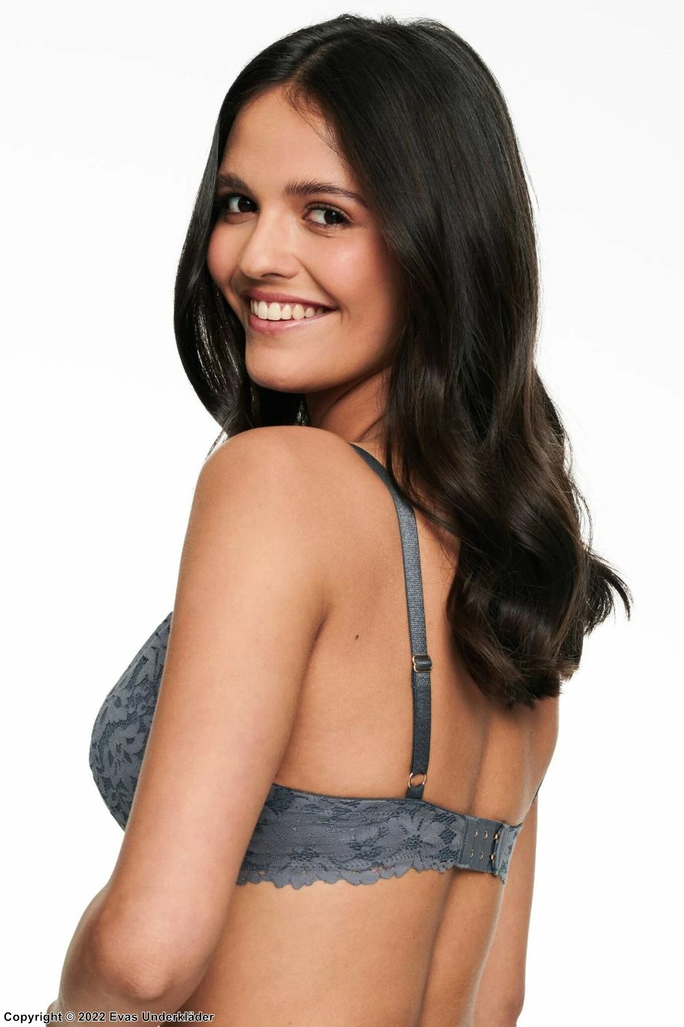 Beautiful Push-up Bra, Lace Overlay, Flowers 2 Beautiful Push-up Bra, Lace Overlay, Flowers - Image 2