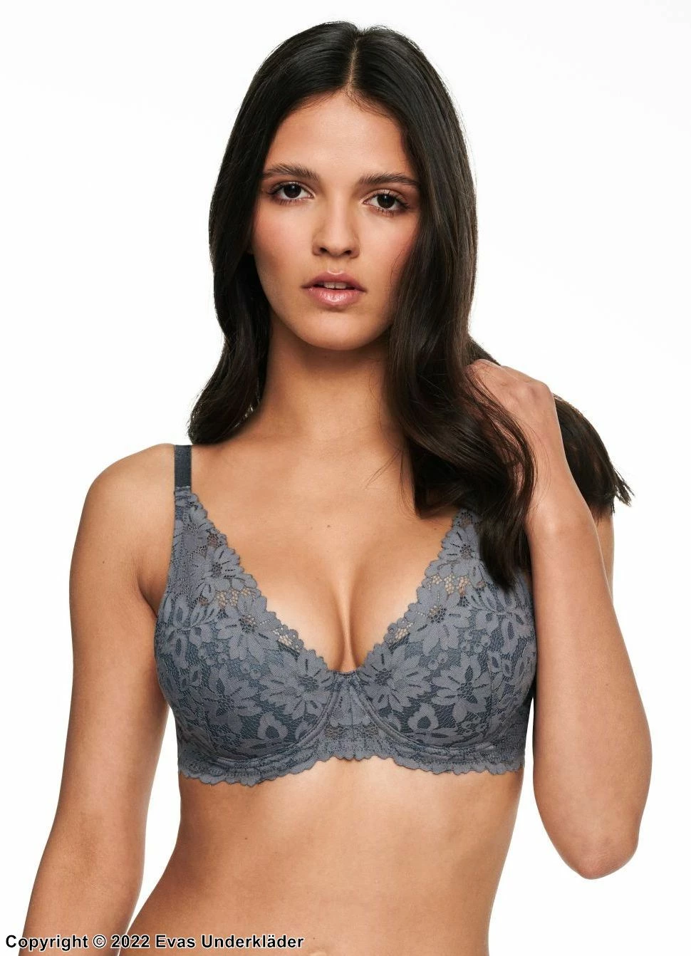Beautiful Push-up Bra, Lace Overlay, Flowers 1 Beautiful Push-up Bra, Lace Overlay, Flowers