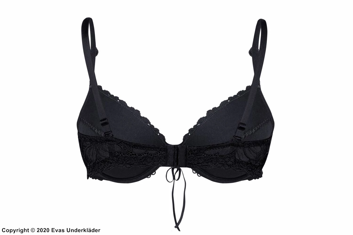 Romantic Push-up Bra, Lacing, Lace Cups, A To D-cup 2 Romantic Push-up Bra, Lacing, Lace Cups, A To D-cup - Image 2