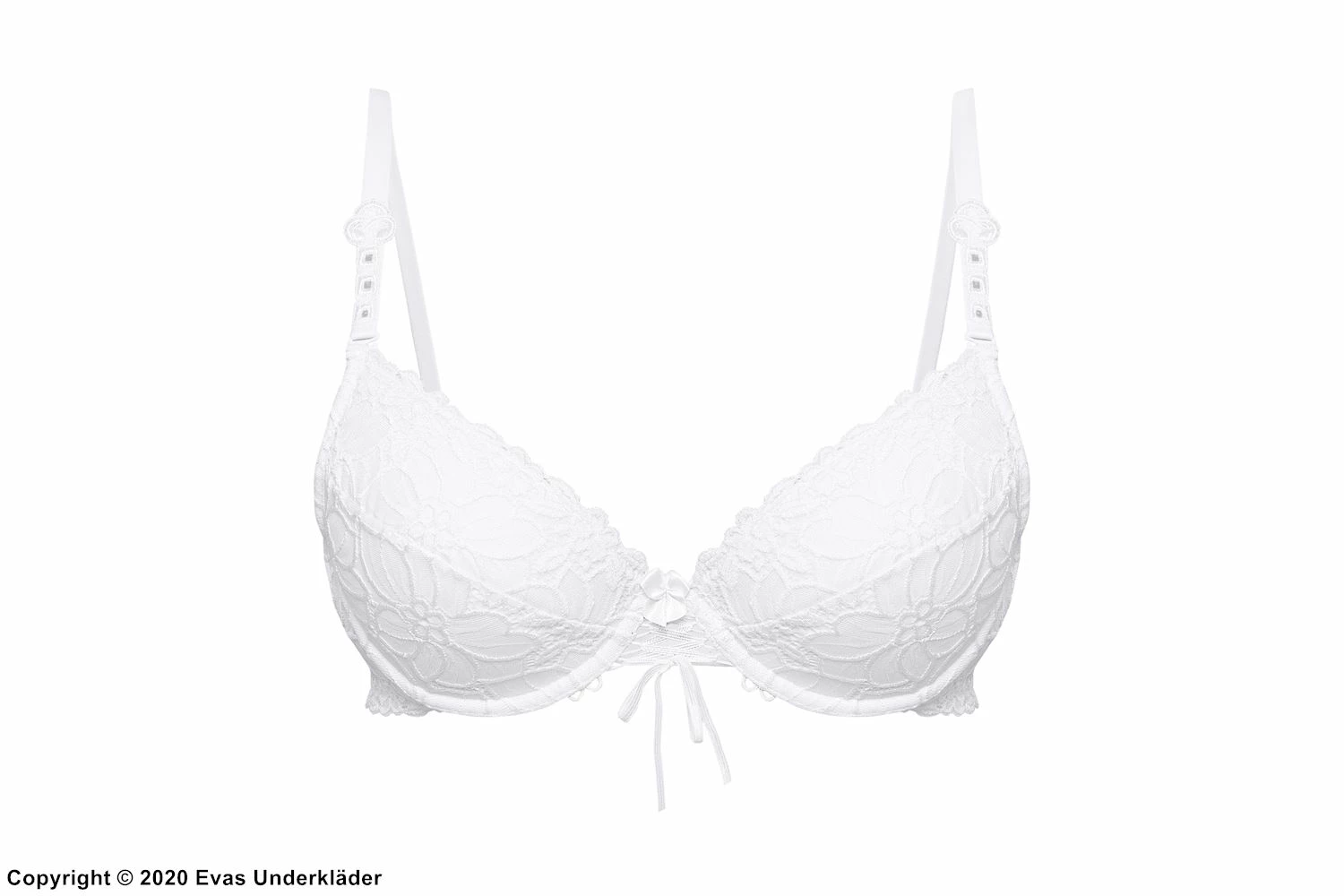 Romantic Push-up Bra, Lacing, Lace Cups, A To D-cup 9 Romantic Push-up Bra, Lacing, Lace Cups, A To D-cup - Image 9