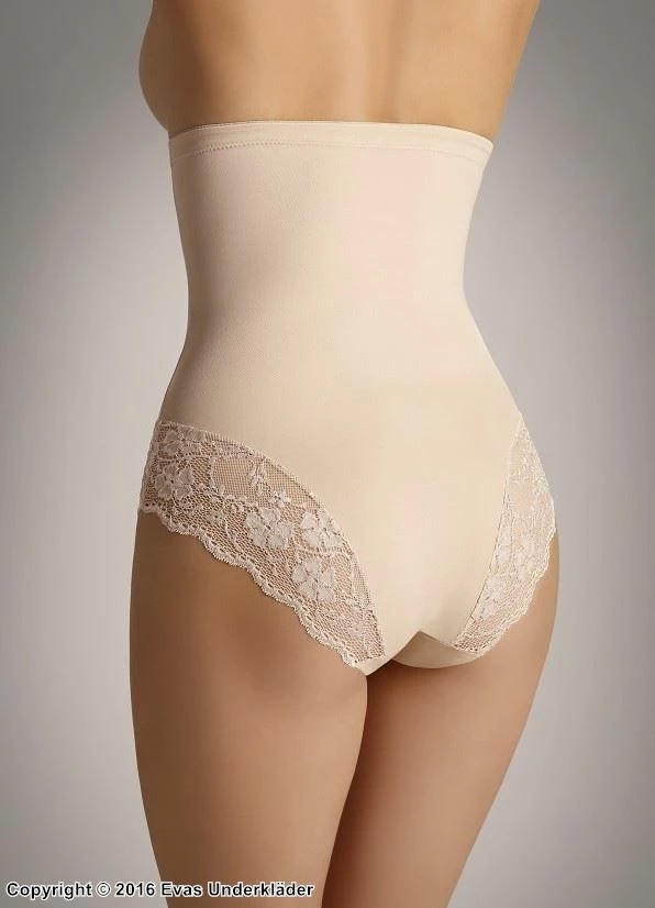 Shapewear Panty Cincher, Lace Edge, Waist And Belly Control 1 Shapewear Panty Cincher, Lace Edge, Waist And Belly Control