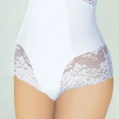 Shapewear Panty Cincher, Lace Inlays, Waist And Belly Control