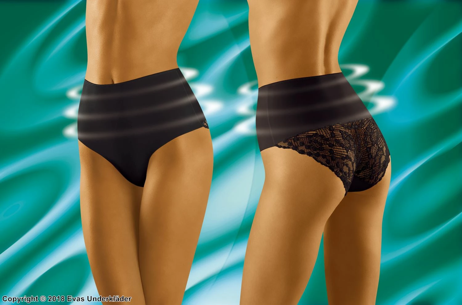 Beautiful Shaping Panties, High Waist, Lace Inlay, Plus Size 4 Beautiful Shaping Panties, High Waist, Lace Inlay, Plus Size - Image 4