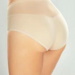 Beautiful Shaping Panties, Smooth Microfiber, Mesh Inlay, Belly And Hips Control